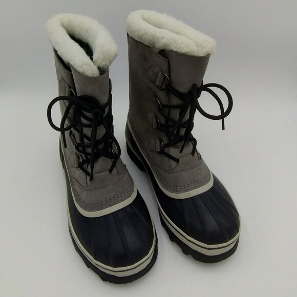 Sorel Caribou Waterproof Insulated Boots Grey Size 10 - Picture 2 of 14